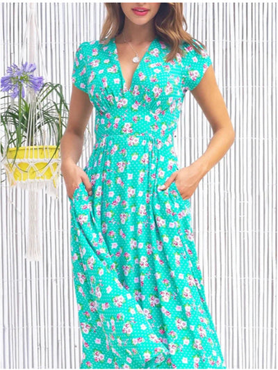 Fienna – Button Front Midi Dress