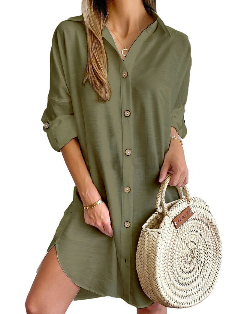 Carly | Button-Up Shirt Dress