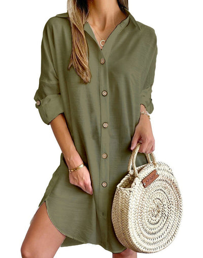 Carly | Button-Up Shirt Dress