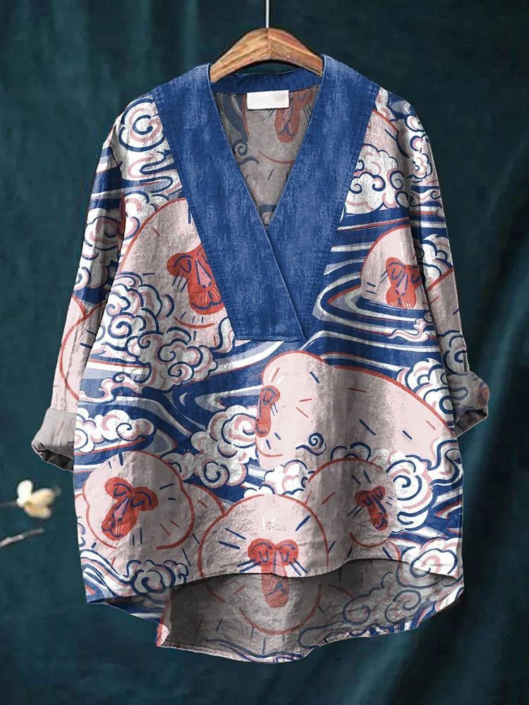 Vionette - Vintage Art Print Top