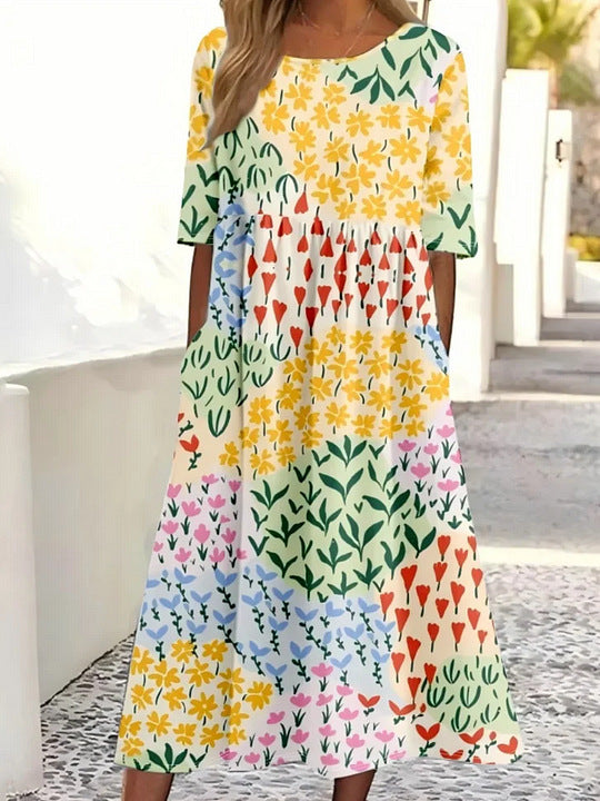 Dana - Pastel Flowy Summer Dress