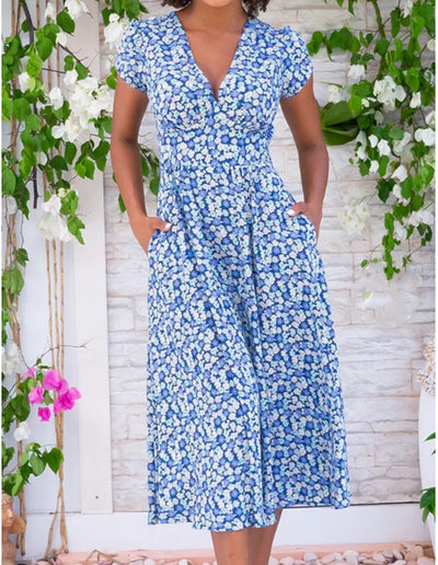 Fienna – Button Front Midi Dress