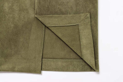 WHITE | Suede-style midi skirt