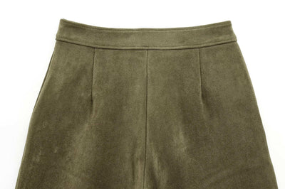 WHITE | Suede-style shorts