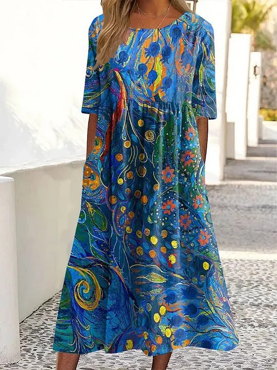 Martha - Pastel Flowy Summer Dress