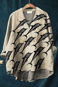 Thalina - Vintage Art Print Top