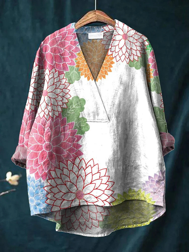 Cyrilla - Vintage Art Print Top