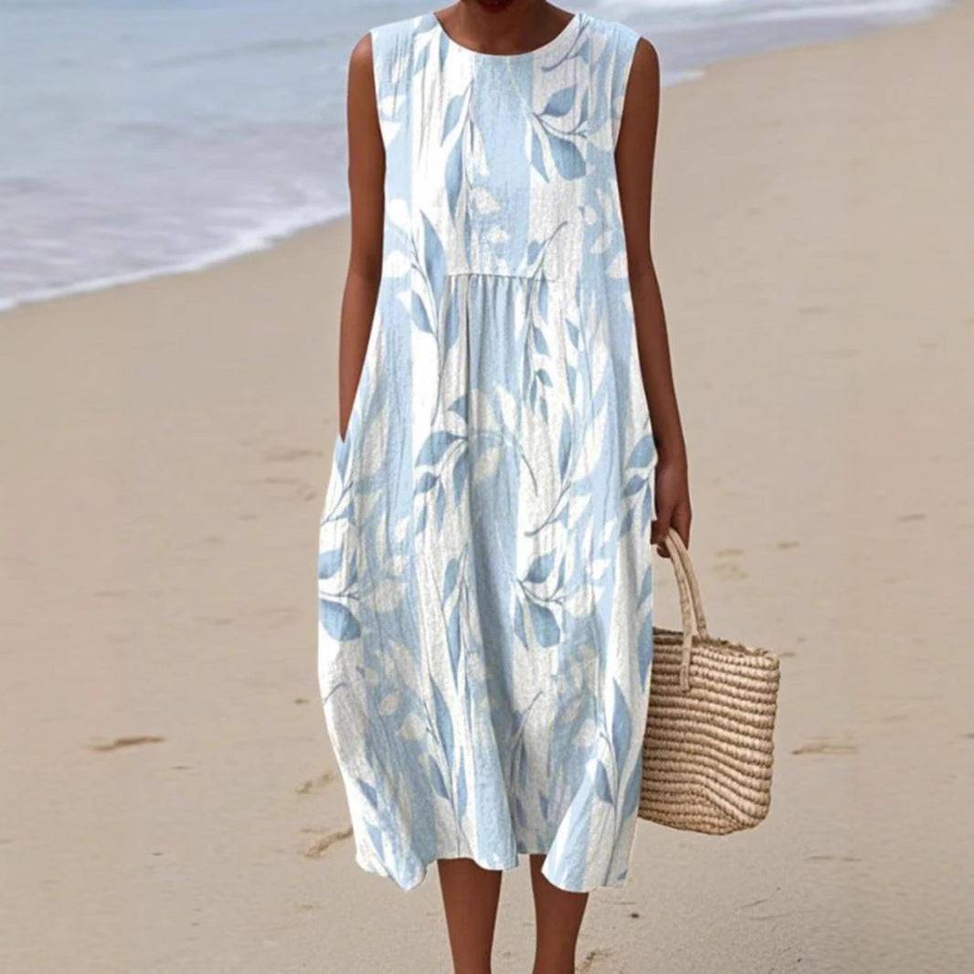 Hailey - Sleeveless Summer Pocket Dress