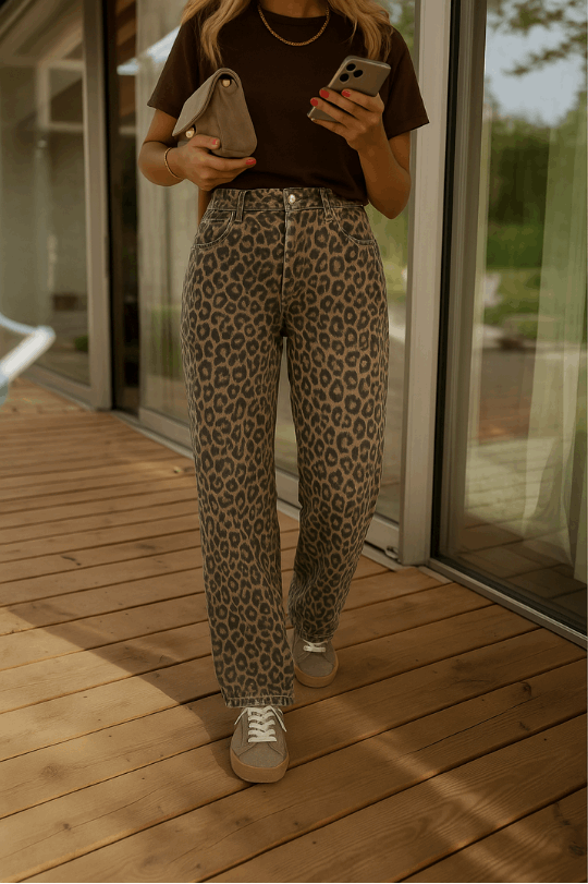 NADINE™ | THE LEOPARD-PRINT TROUSERS