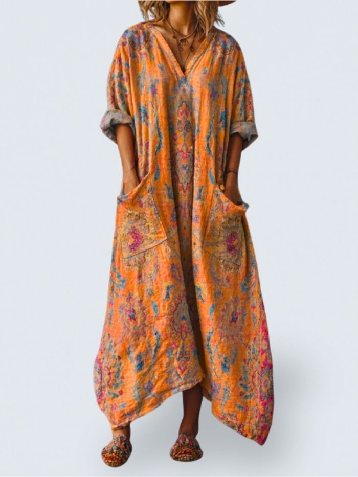 Ophira – Vintage Boho Dress with Pockets