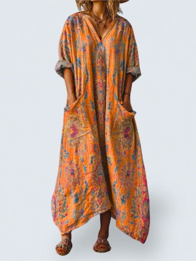 Ophira – Vintage Boho Dress with Pockets