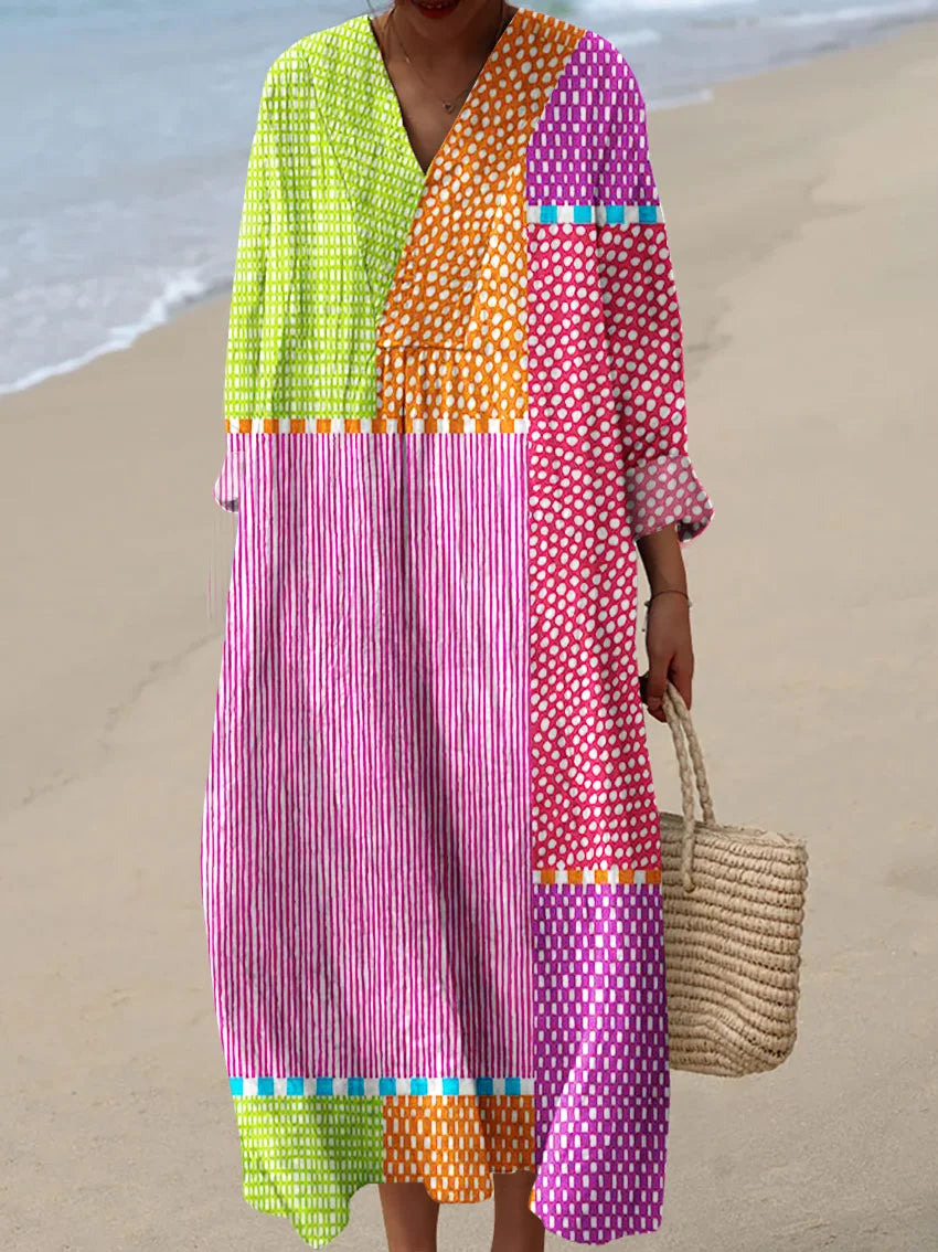 Rainbow Road Comfortable Summer Dress