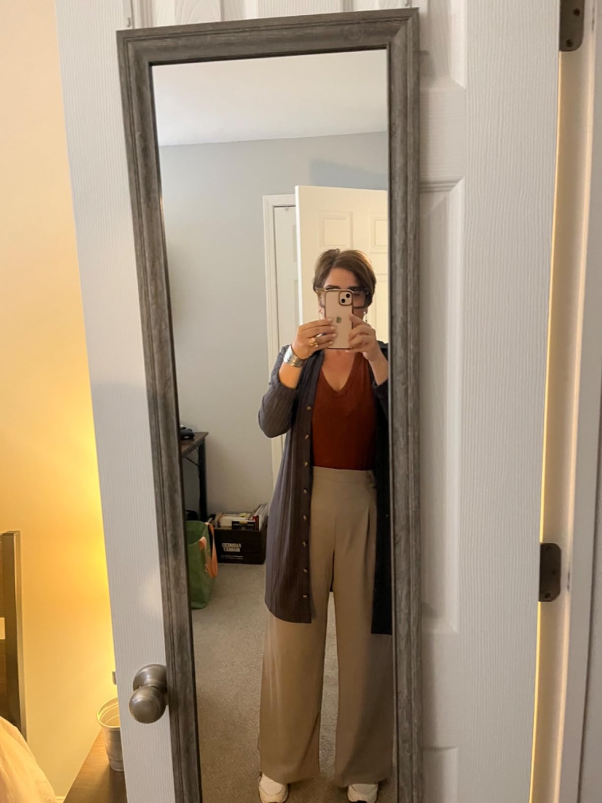 Selina - Elastic High Waist Trousers