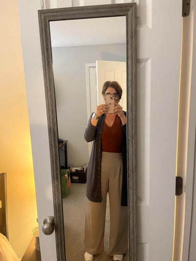 Selina - Elastic High Waist Trousers