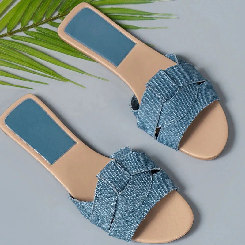 Fenn | Flat Flowers Slippers