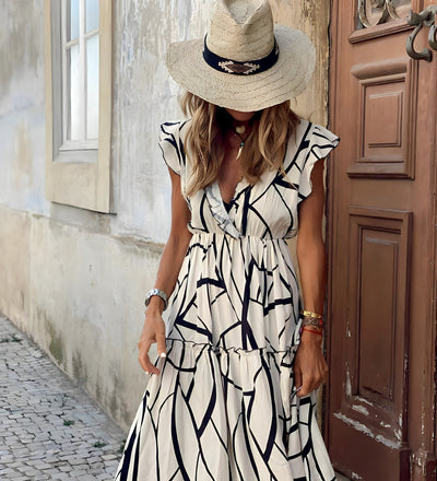 Maddie | Elegant Printed Dress
