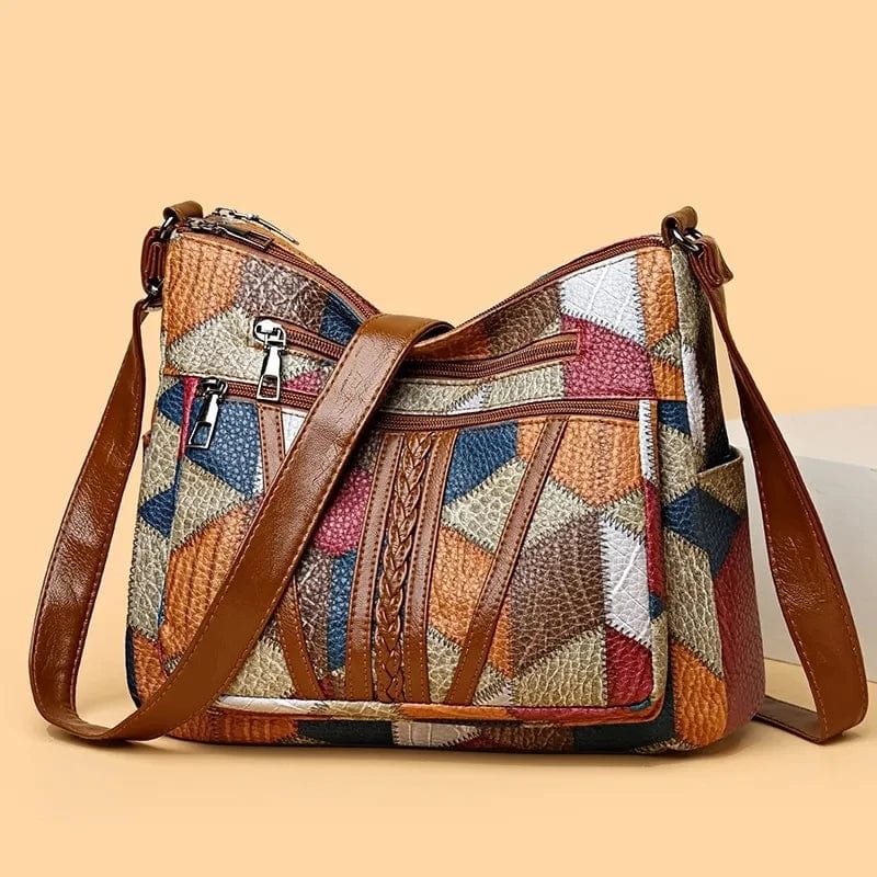 Jacqueline - Mosaic Leather Handbag