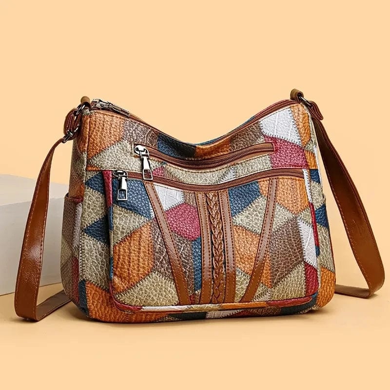 Jacqueline - Mosaic Leather Handbag
