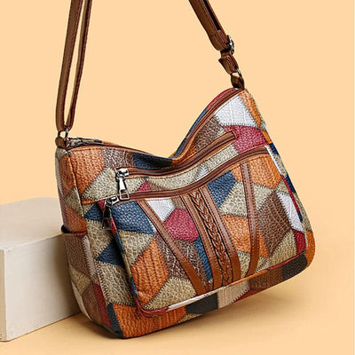 Jacqueline - Mosaic Leather Handbag