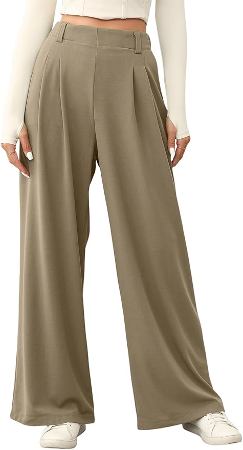 Selina - Elastic High Waist Trousers