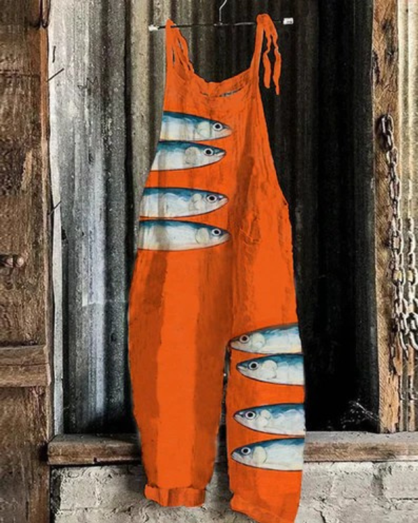 Ocean Sardine Art  Jumpsuit