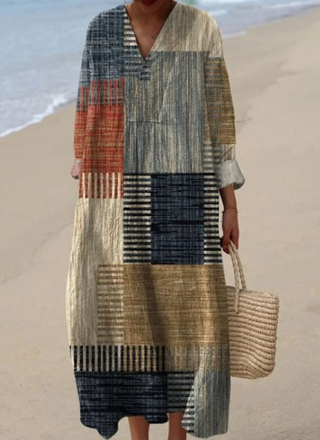 Courtney | Casual Relaxed-Fit Patchwork Dress