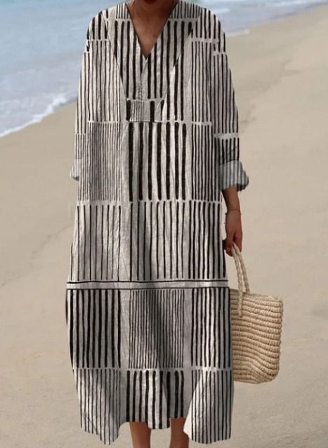 Gemma | Monochrome Maze Midi Dress