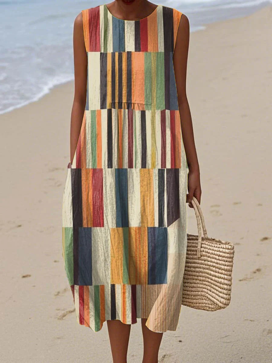 Jill - Sleeveless Summer Pocket Dress