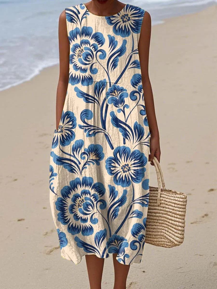 Elise - Sleeveless Summer Pocket Dress