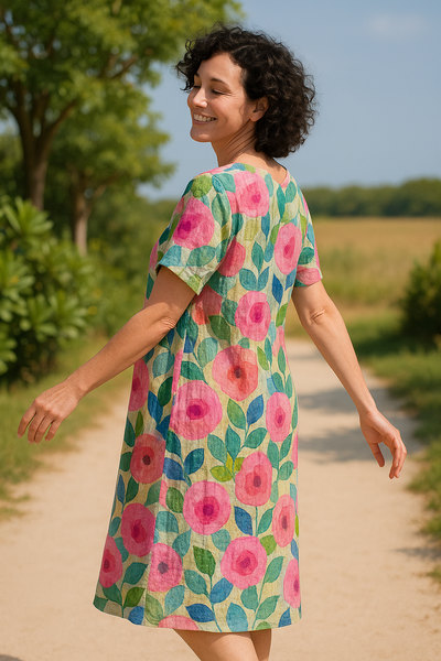 Sharon - Flowerfield Comfortable Summer Dress