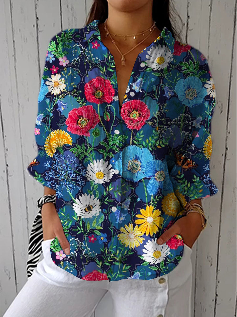 Xylia - Retro Style Blouse