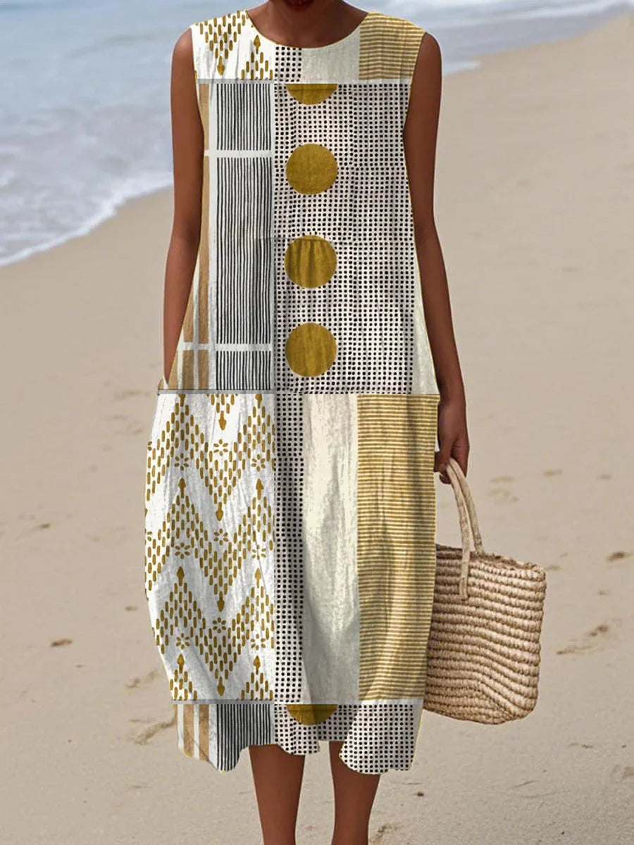 Janet - Sleeveless Summer Pocket Dress