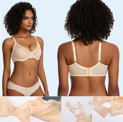 WHITE | Bra Net Lace Ruffled