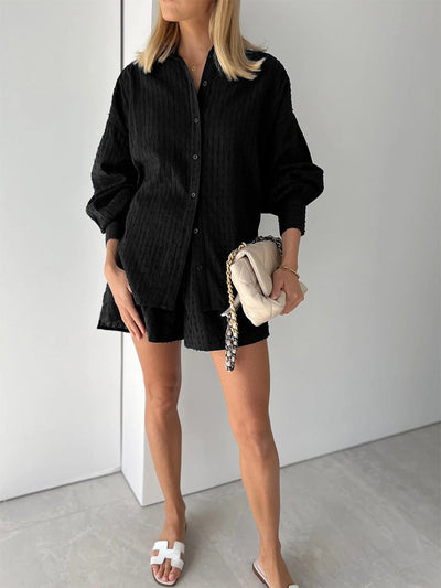 Elizabeth | Relaxed Fit Breezy Shirt and Shorts Set