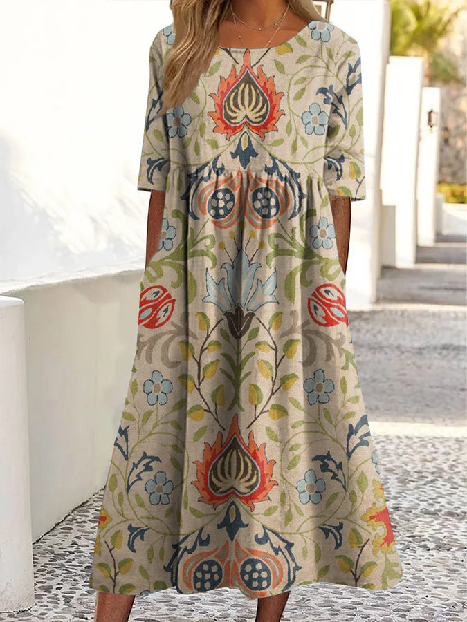 Leticia - Pastel Flowy Summer Dress