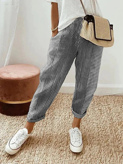 Vic | Striped Trousers