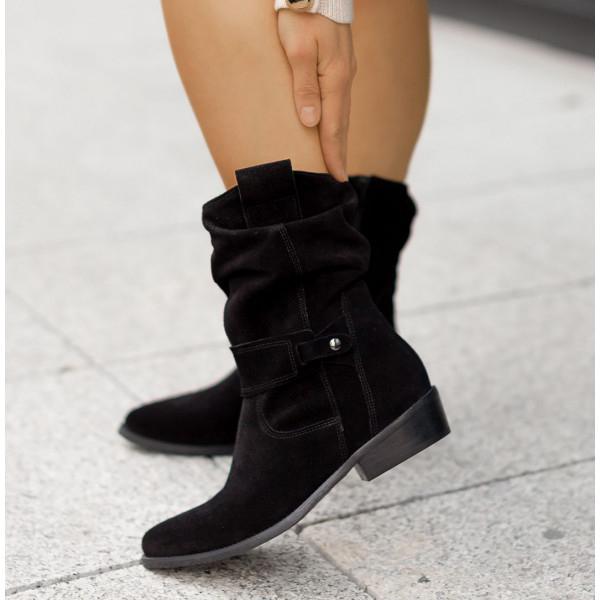 Maryam - Leather-Style Boots