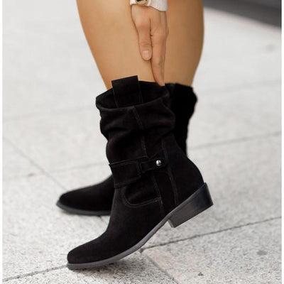 Maryam - Leather-Style Boots