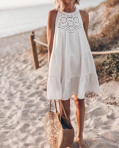 Yana | Crochet Accent Summer Dress