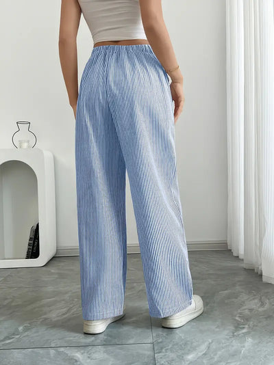 Alina | Elegant Striped Pant With Pockets