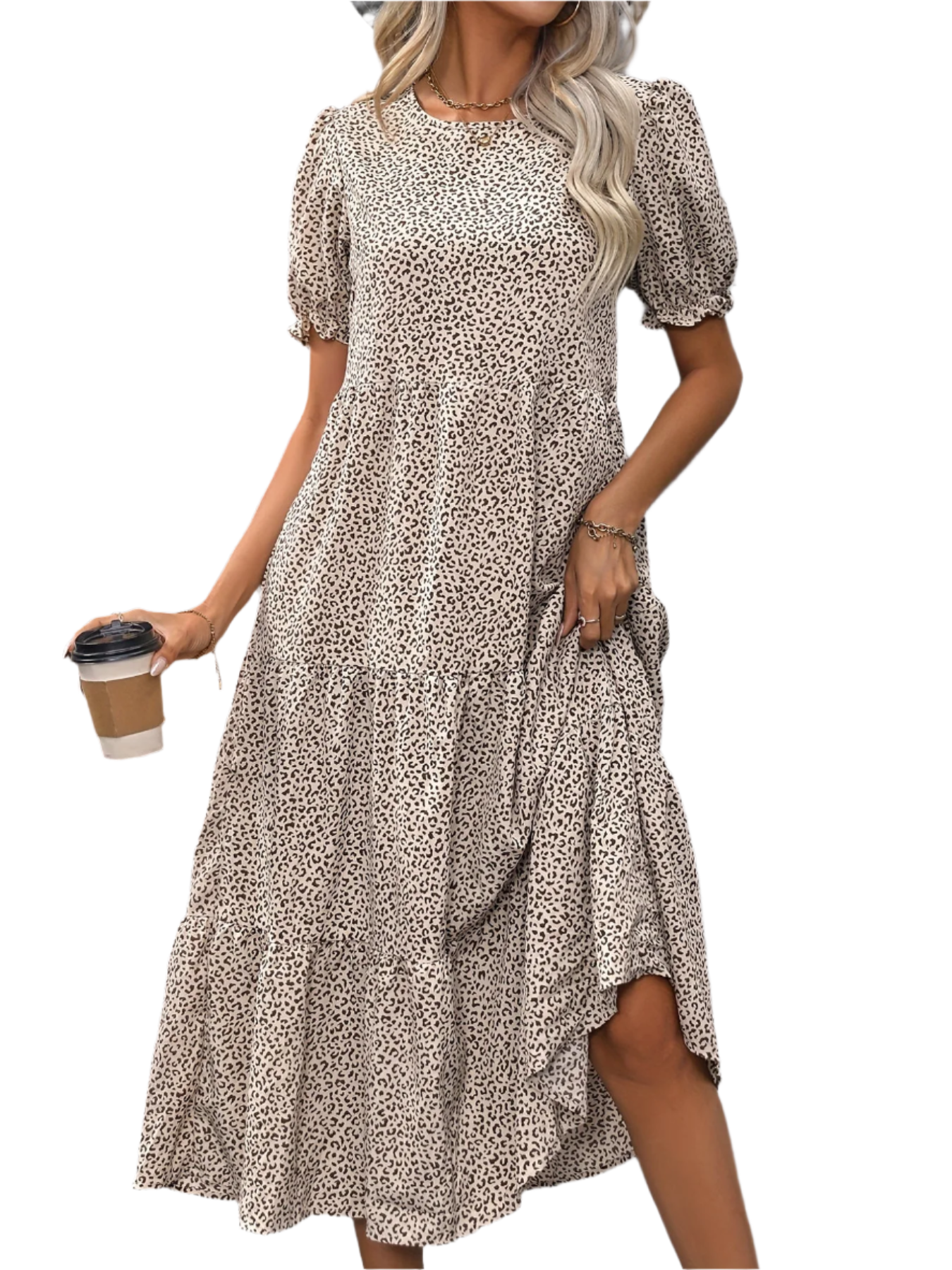 Adeline | Tiered Puff Sleeve Dress