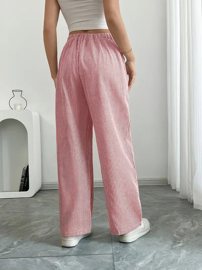 Alina | Elegant Striped Pant With Pockets
