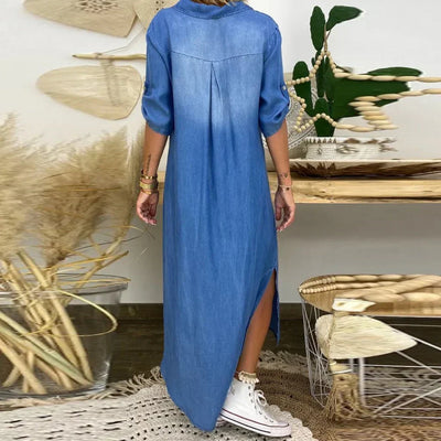 Gloria - Comfortable Denim Dress
