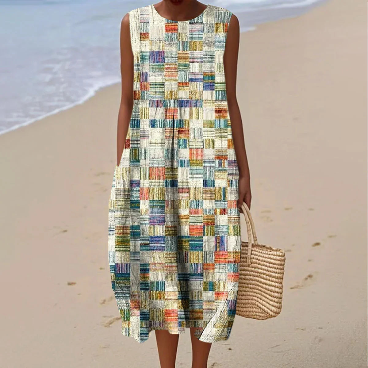 Angie - Sleeveless Summer Pocket Dress