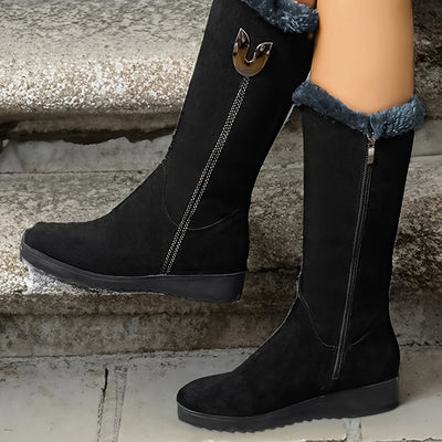 Dorothy - Fleece Lined Flat Soled Boots
