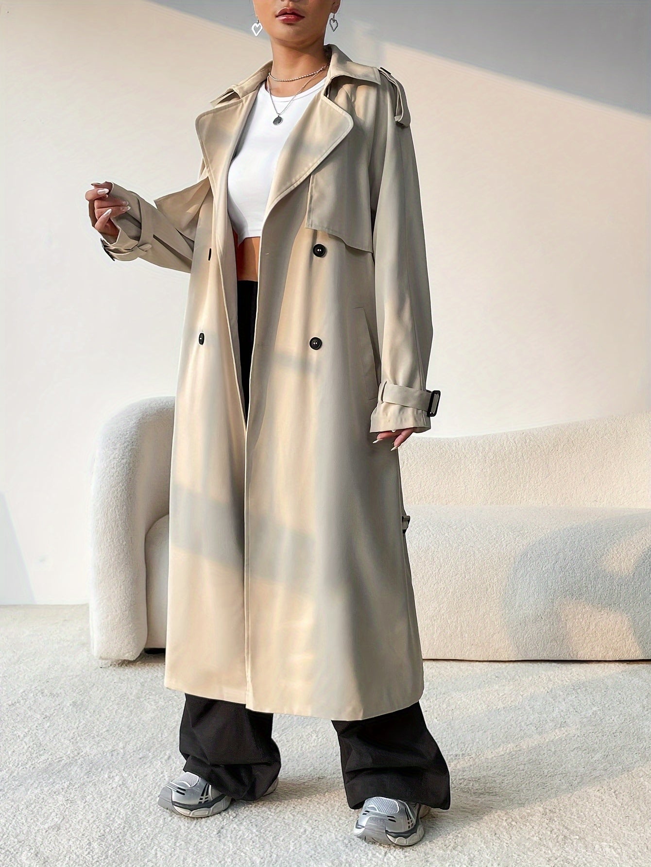 Lena | Double Breasted Trench Coat