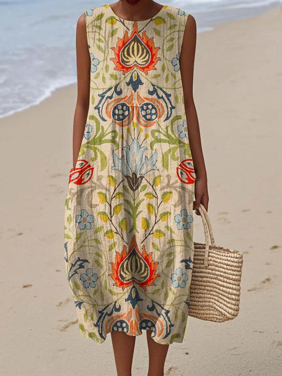 Ellen - Sleeveless Summer Pocket Dress