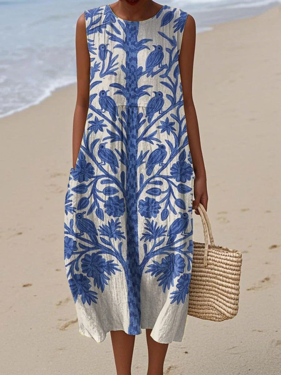 Leslie - Sleeveless Summer Pocket Dress