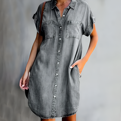 Bianca | Denim Classic Dress
