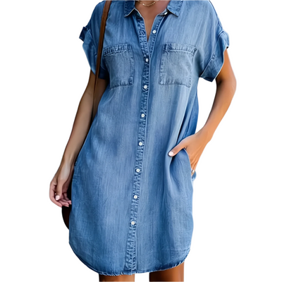 Bianca | Denim Classic Dress